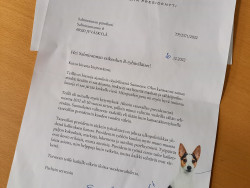 Kirje presidentiltä Salmirannan eskareille. Kuva viestintä
